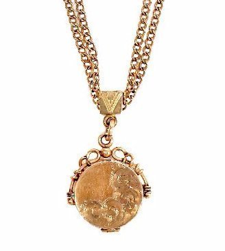 1908 Etched Locket