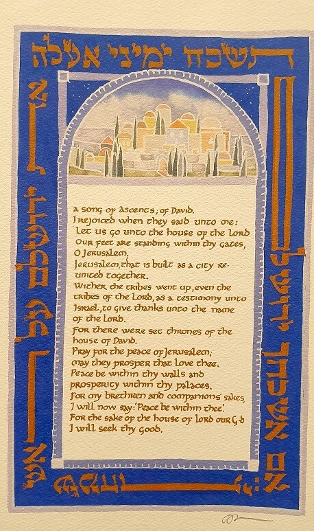 THE JERUSALEM PSALM ( ps 122 ) THE JERUSALEM PSALM ( ps 122 )