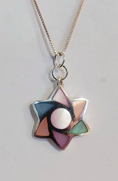 STAR OF DAVID ..MOTHER OF PEARL