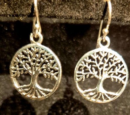 Silver Tree of Life Earrings