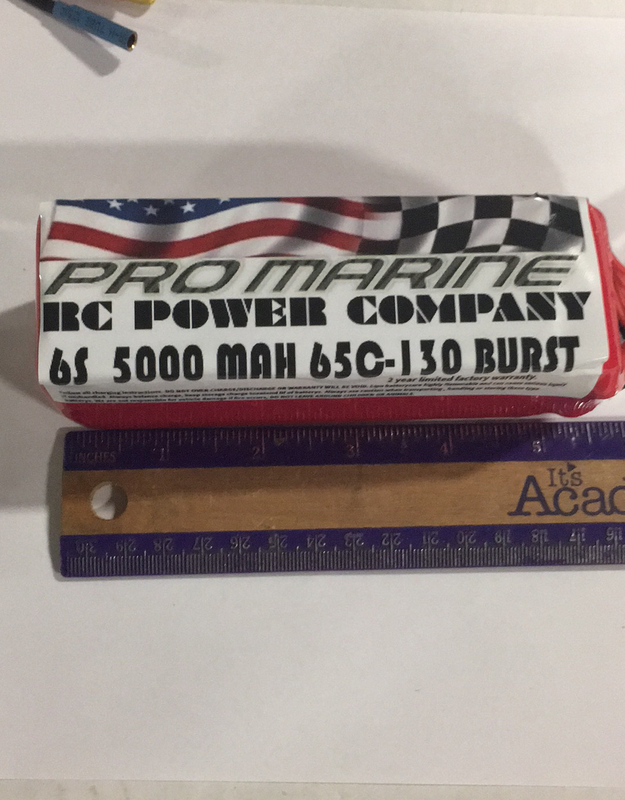 PMRC Power Co 6s 5000 65c battery