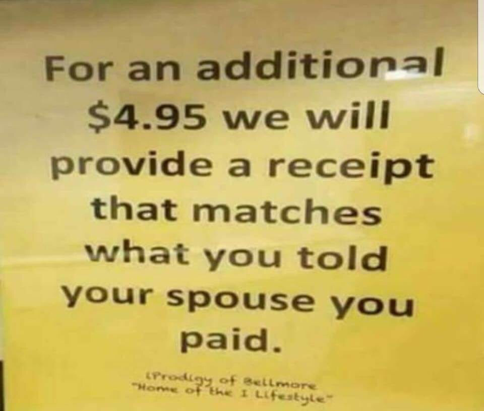 Lower price receipt (wife receipt ) Lower price receipt (wife receipt )
