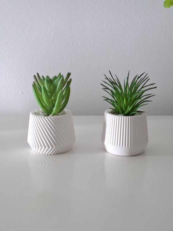 Mini kunstplantje - wit