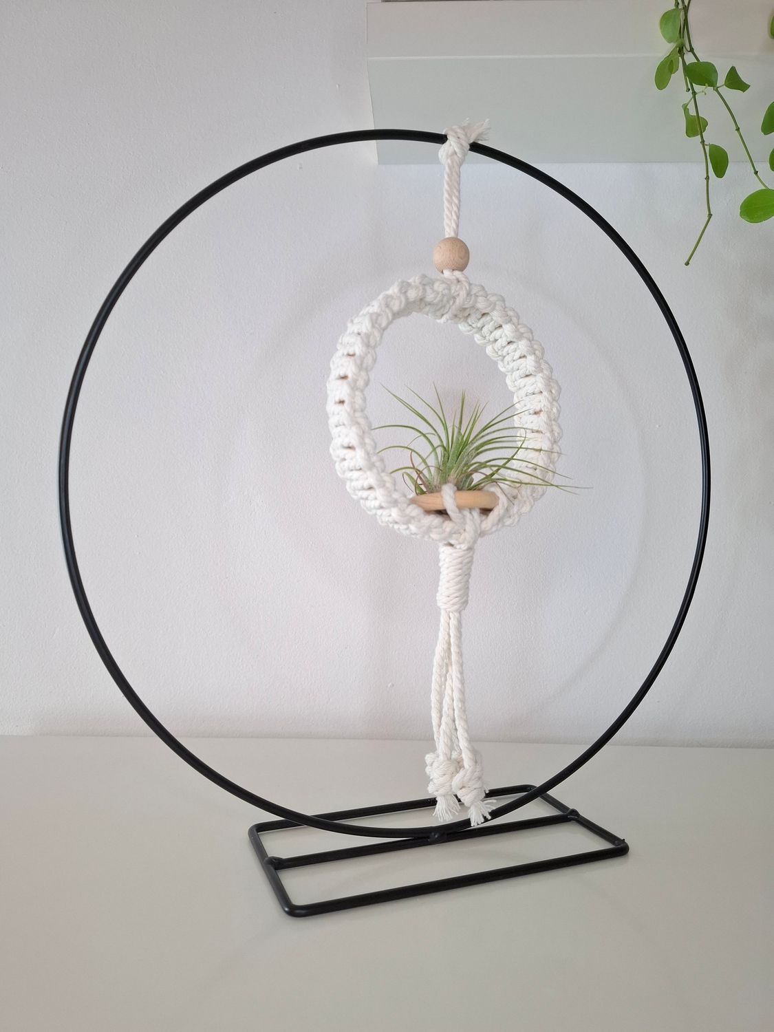 Mini plantenhanger met staander