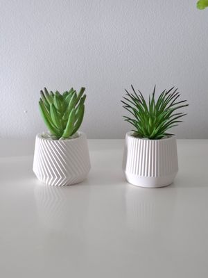 Mini kunstplantje - wit