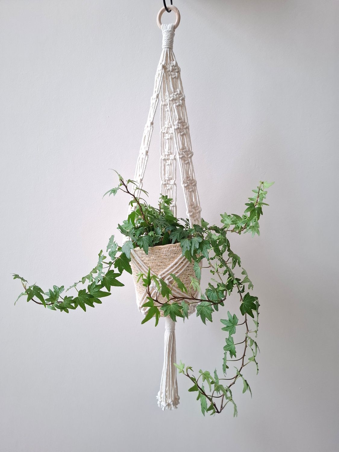 Plantenhanger knoop - naturel