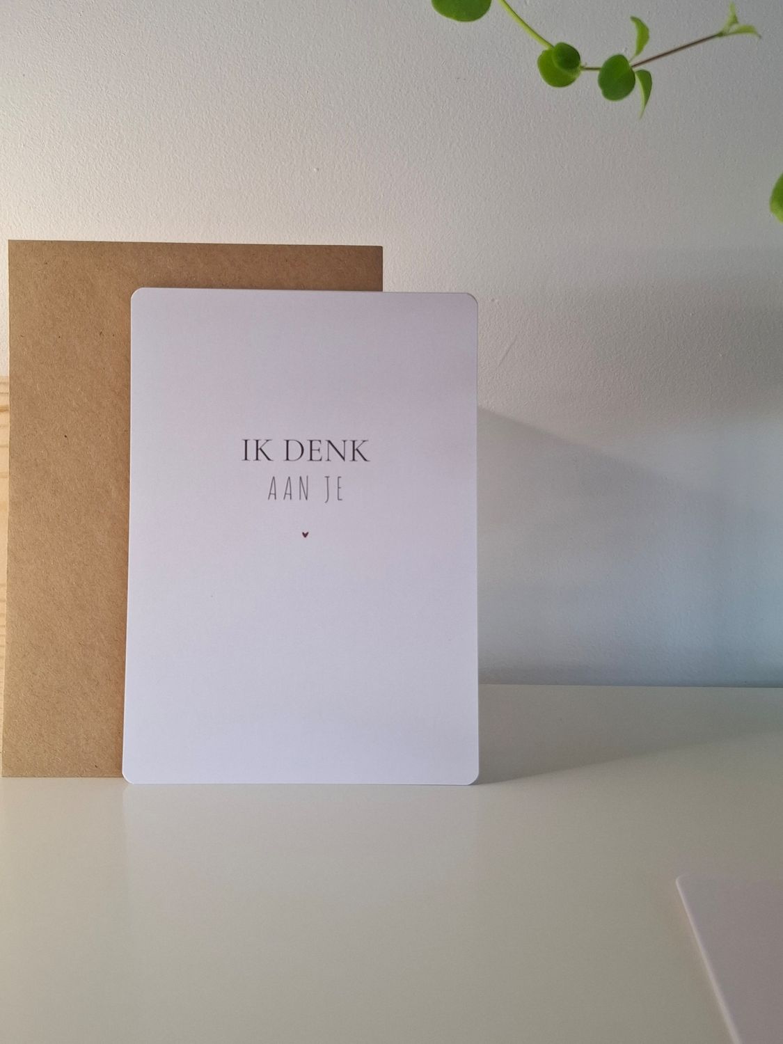 wenskaart - ik denk aan je