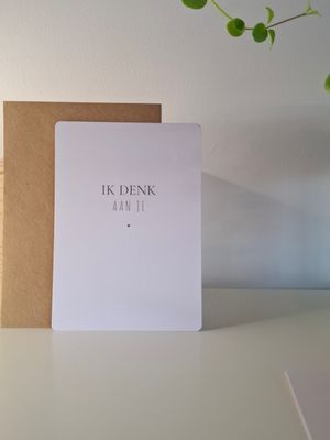 wenskaart - ik denk aan je