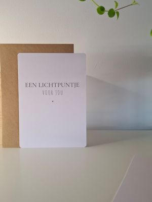 wenskaart - een lichtpuntje voor jou