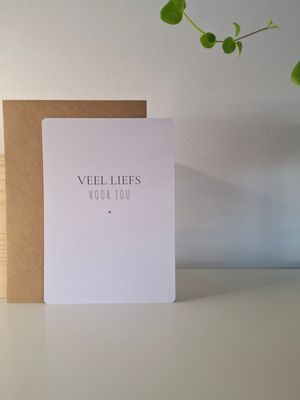 wenskaart - veel liefs voor jou