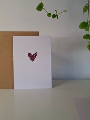 wenskaart - hartje