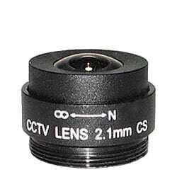 2.1mm Megapixel Fixed Focal CS Lens