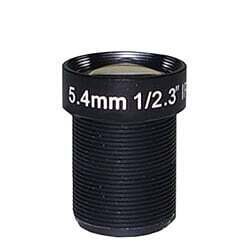 5.4mm 10MP Fixed Focal M-12 Lens - OLP Filter