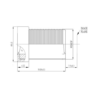 8mm 5MP Fixed Focal M-12 Lens