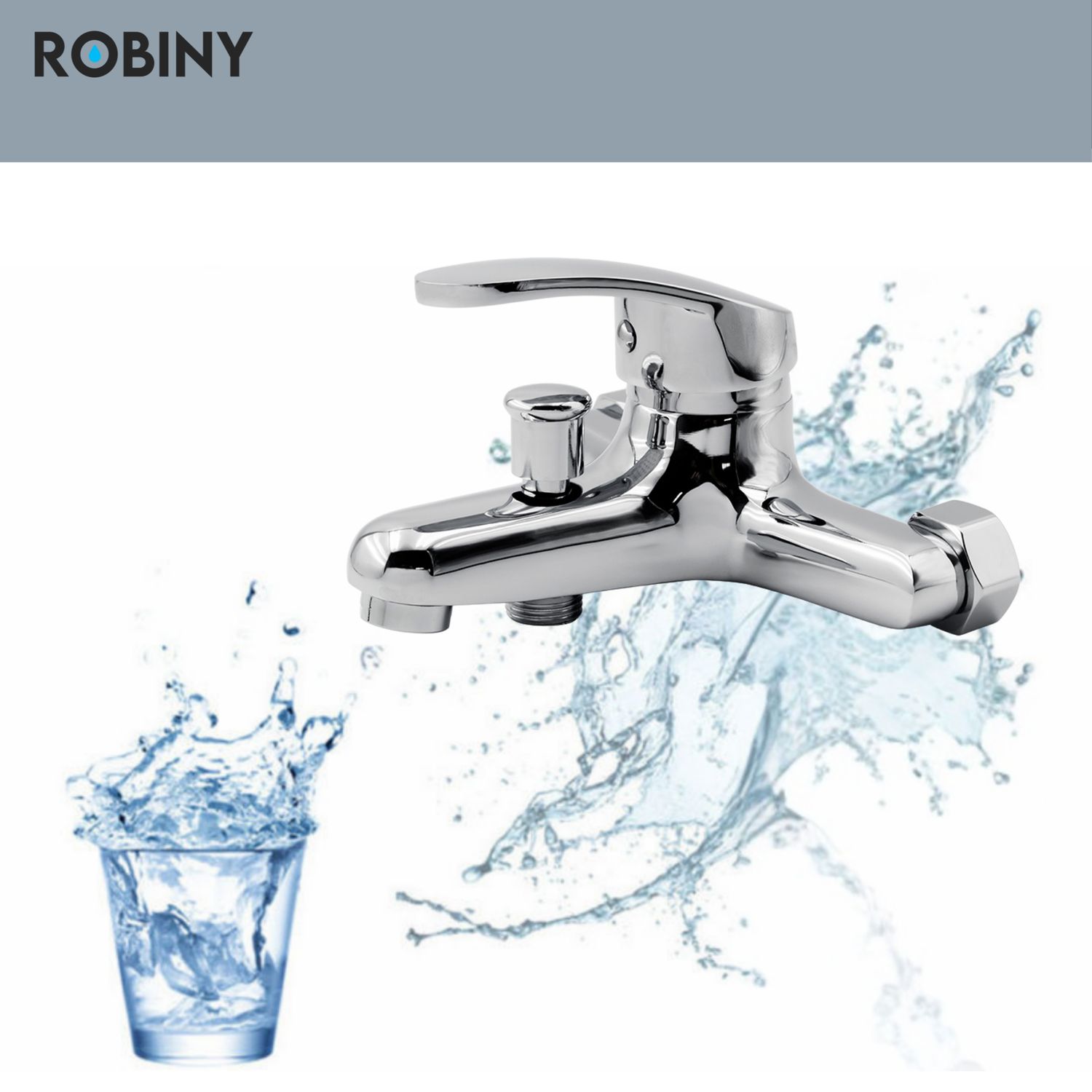 Robiny - Douchekraan - Badkraan - Mengkraan - Chroom