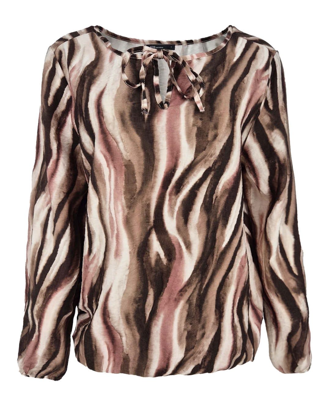 blouse lexi aqua lines