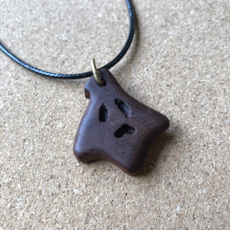 Ghost Mahogany Wooden Pendant