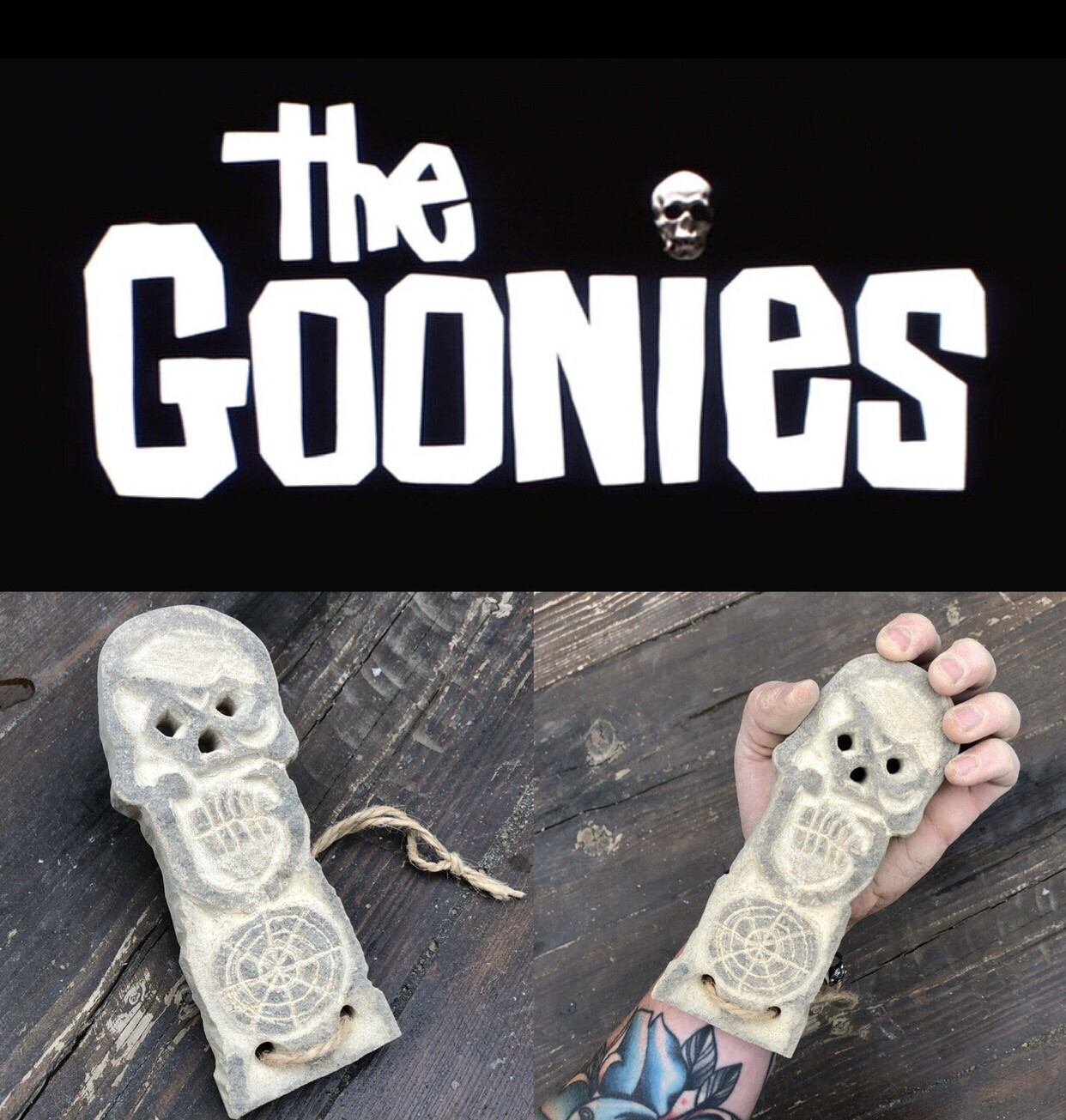 The Goonies Map Key Stone Carving