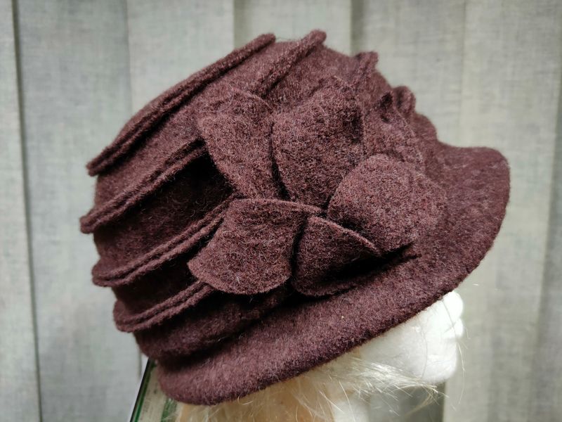 Kapelusz damski 9072 brąz