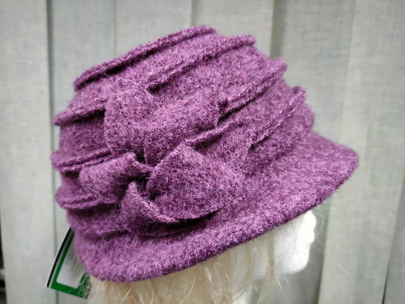 Kapelusz damski 9072 fiolet melanż