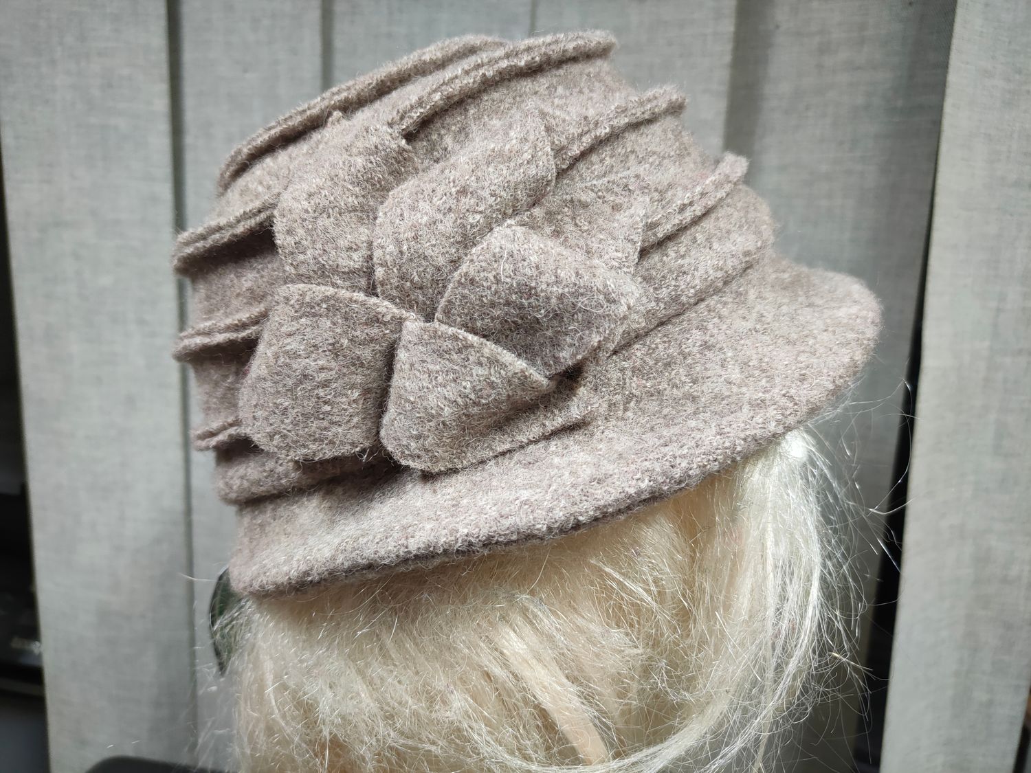 Kapelusz damski 9072 popiel melanż