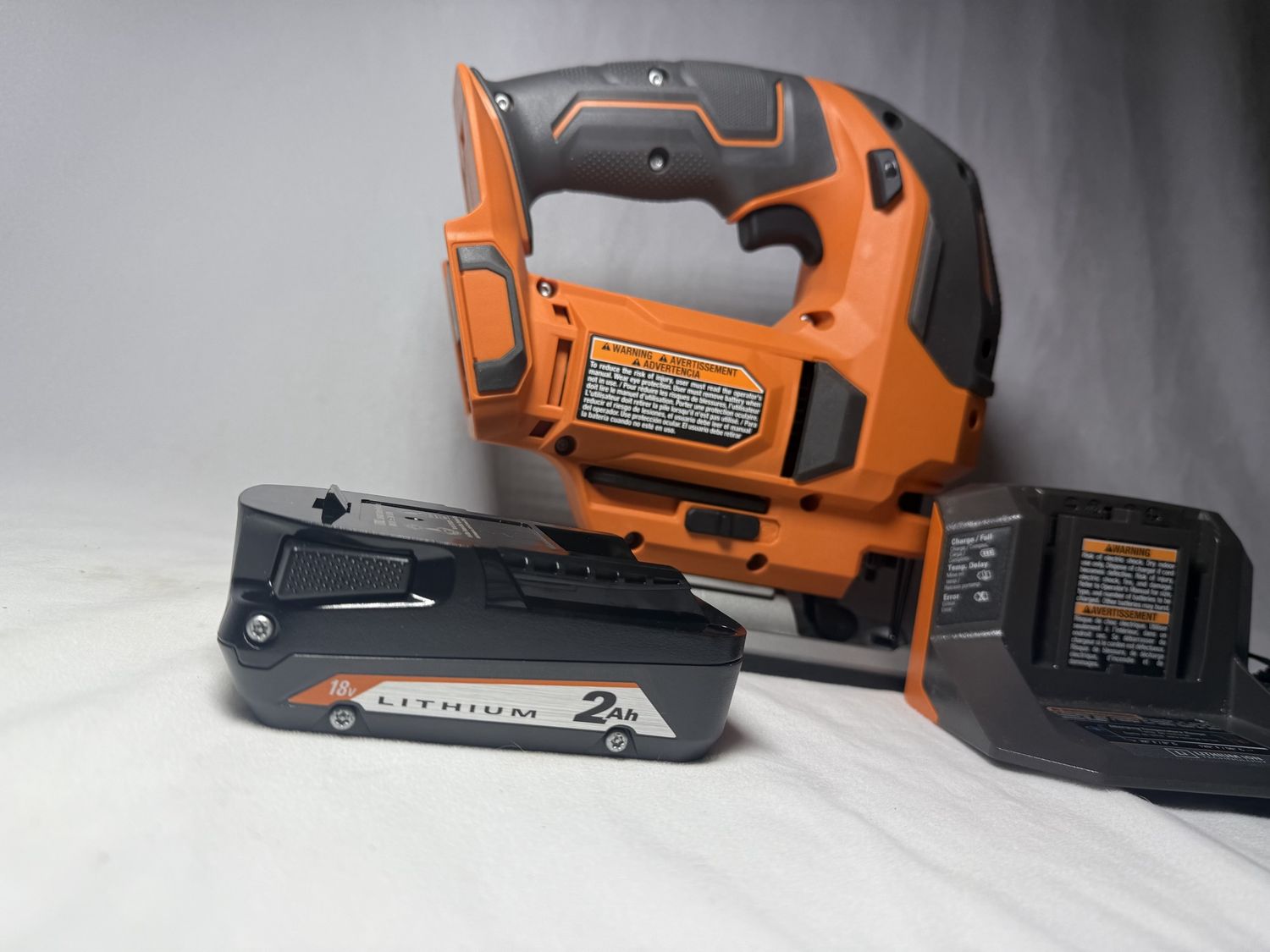 18V Cordless Jig Saw Kit with 2.0 Ah Lithium-Ion Battery and Charger
