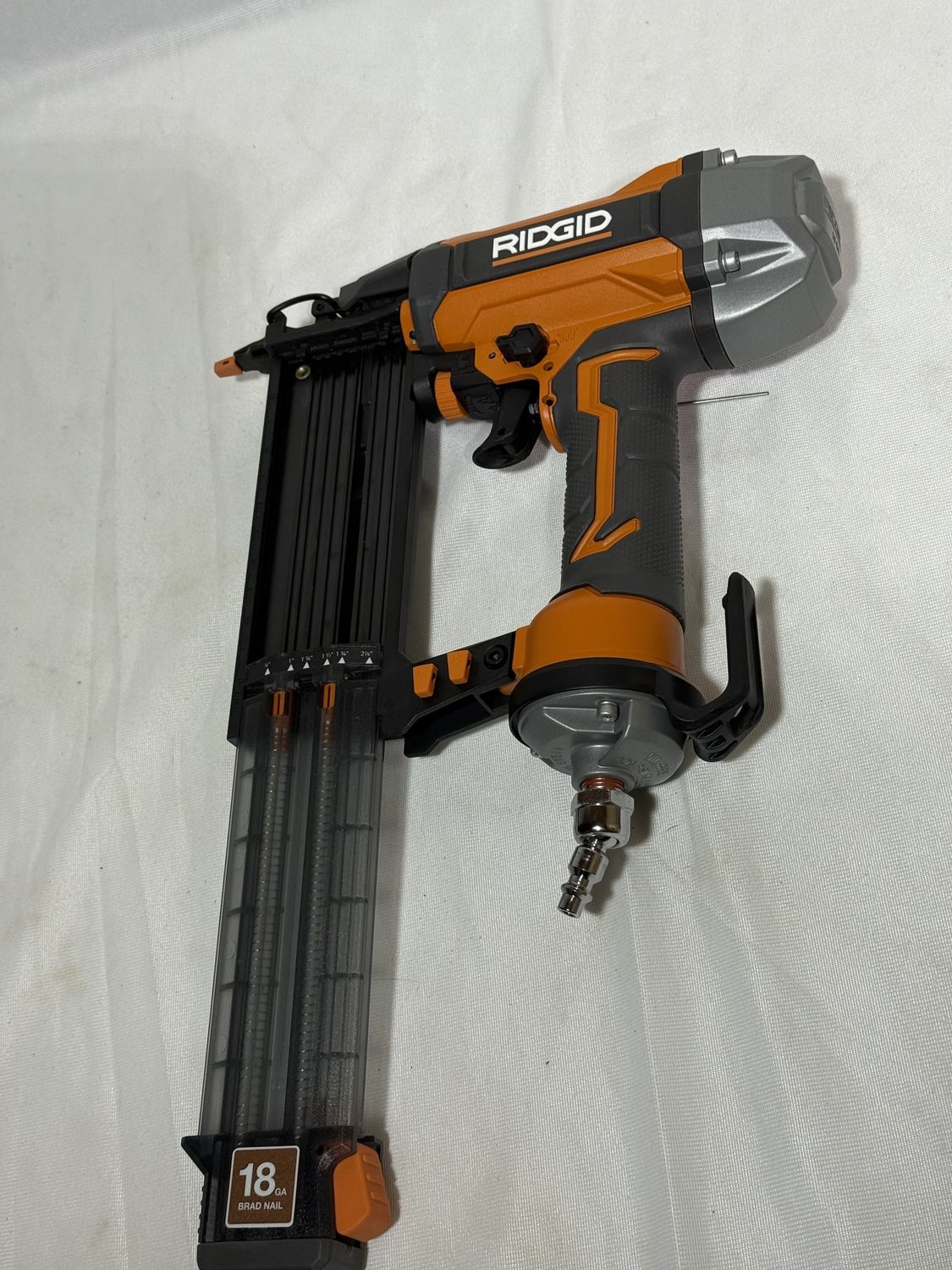 Pneumatic 18-Gauge 2-1/8 in. Brad Nailer with CLEAN DRIVE Technology, and Tool Bag