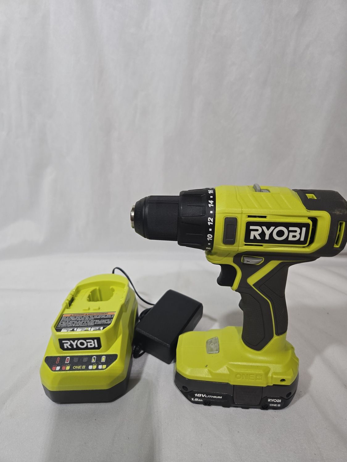 ONE+ 18V Cordless 1/2 in. Drill/Driver Kit with (1) 1.5 Ah Battery and Charger
