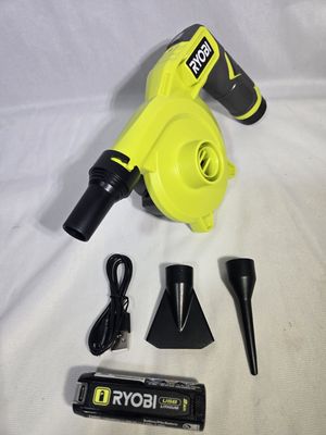 USB Lithium Cordless High Volume Inflator Kit with USB Lithium 2.0 Ah Battery and Charging Cable