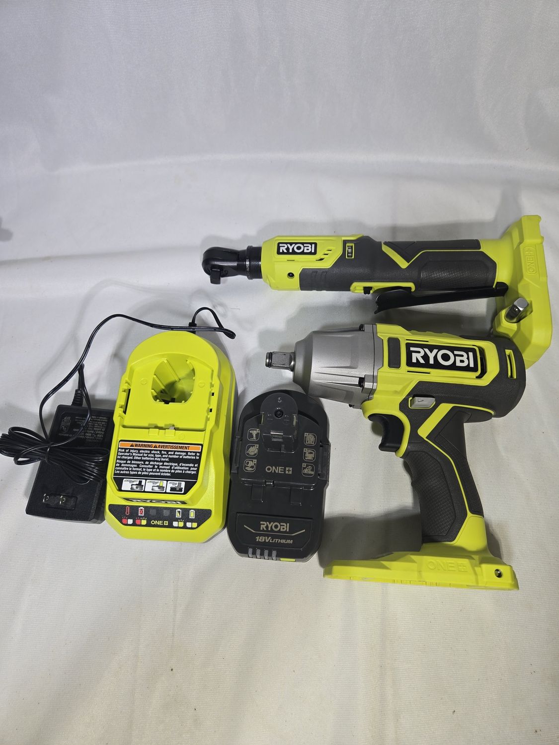 ONE+ 18V Cordless 2-Tool Combo Kit with 1/2 in. Impact Wrench, Multi-Tool, 2.0 Ah Battery, and Charger