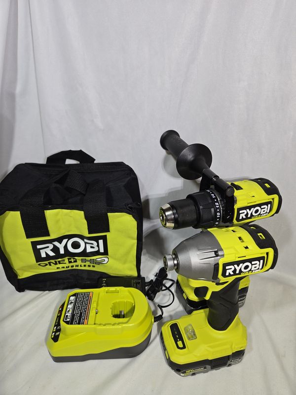 ONE+ HP 18V Brushless Cordless 2-Tool Combo Kit with 4.0 Ah Battery, 2.0 Ah Battery, Charger, and Bag