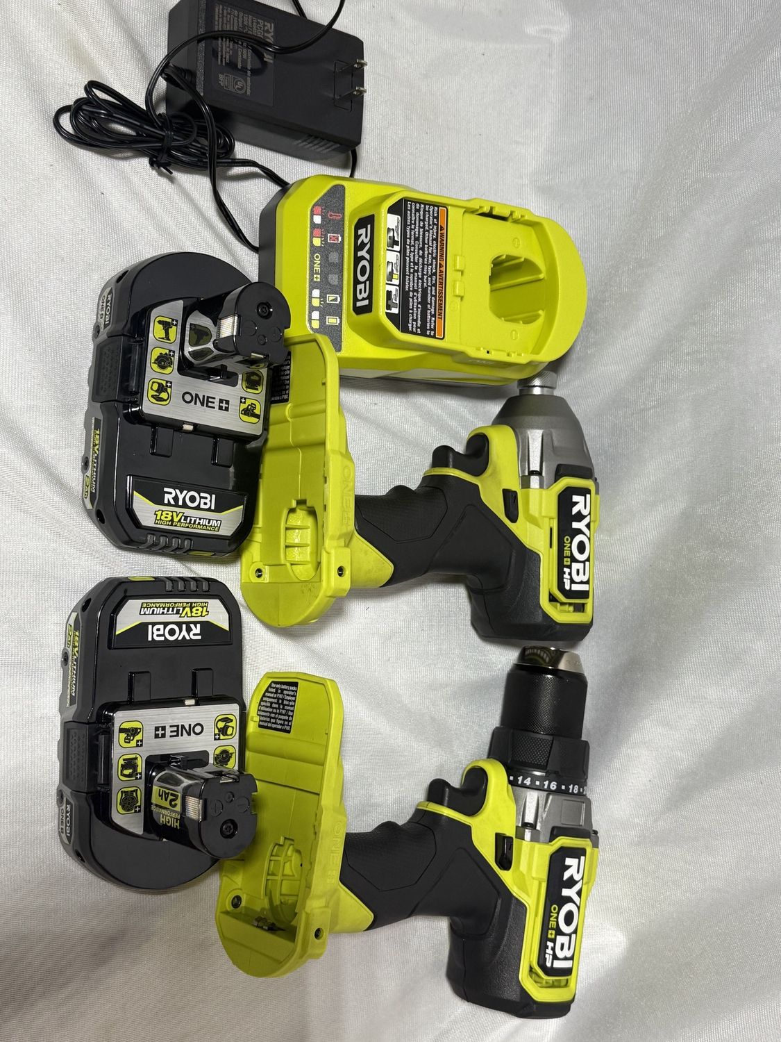 ONE+ HP 18V Brushless Cordless Compact 1/2 in. Drill and Impact Driver Kit with (2) 1.5 Ah Batteries, Charger, and Bag