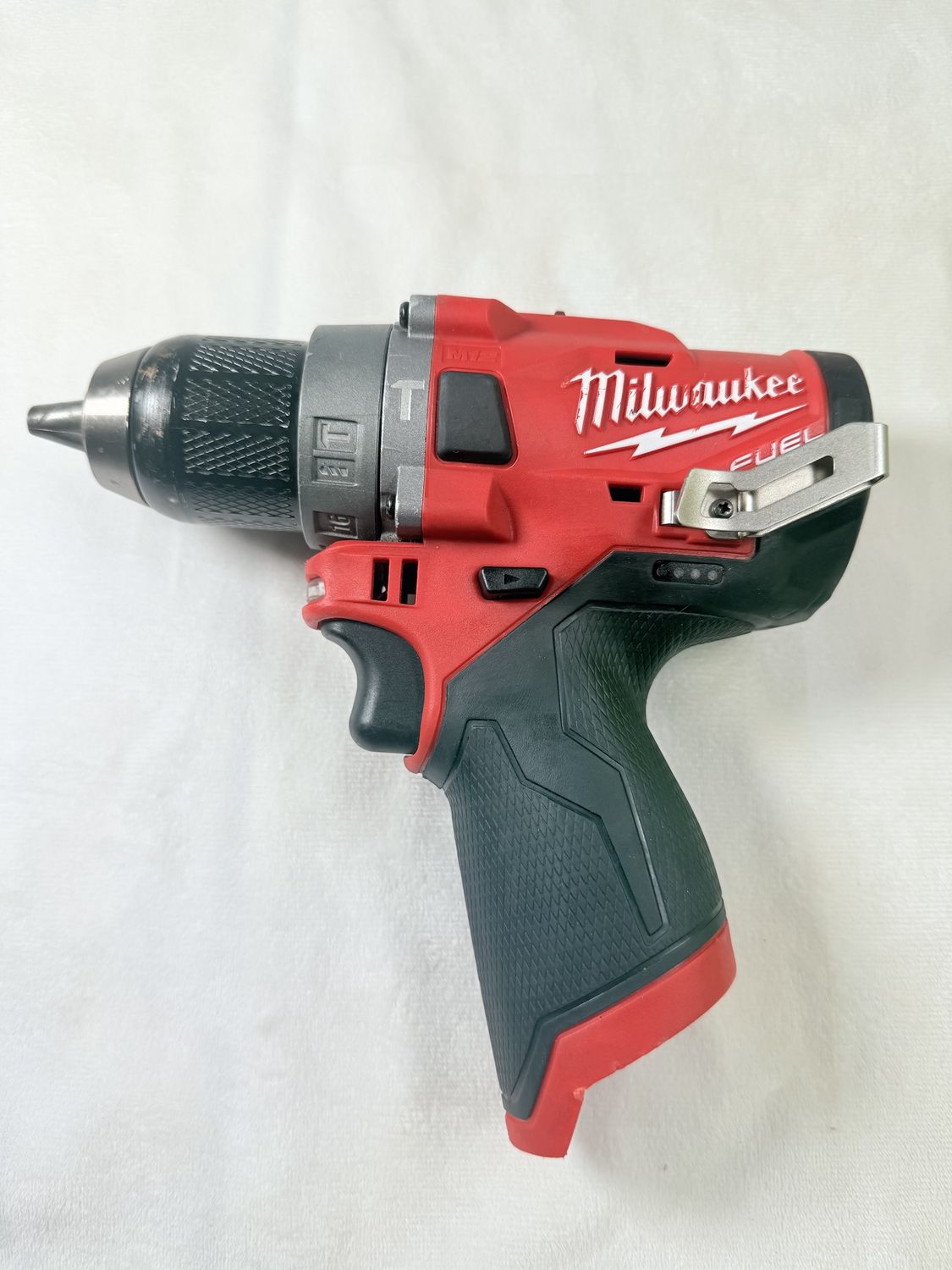 M12 FUEL 12V Lithium-Ion Brushless Cordless 1/2 in Hammer Drill (Tool-Only), Condition: Used-like new