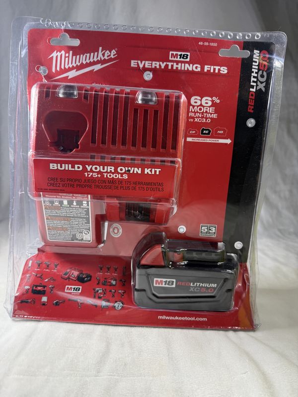 M18 18-Volt Lithium-Ion XC Starter Kit with One 5.0Ah Battery and Charger