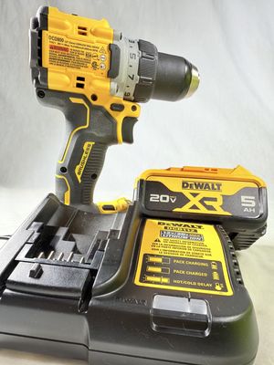 DCD800P1 20V MAX XR Lithium-Ion Cordless Compact 1/2 in. Drill/Driver Kit, 20V MAX 5.0Ah Battery, and Charger