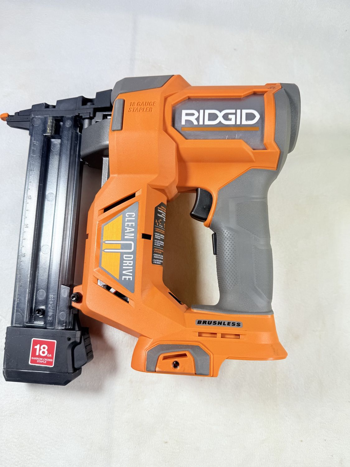 18V Brushless Cordless 18-Gauge 1-1/2 in. Narrow Crown Stapler (Tool only)