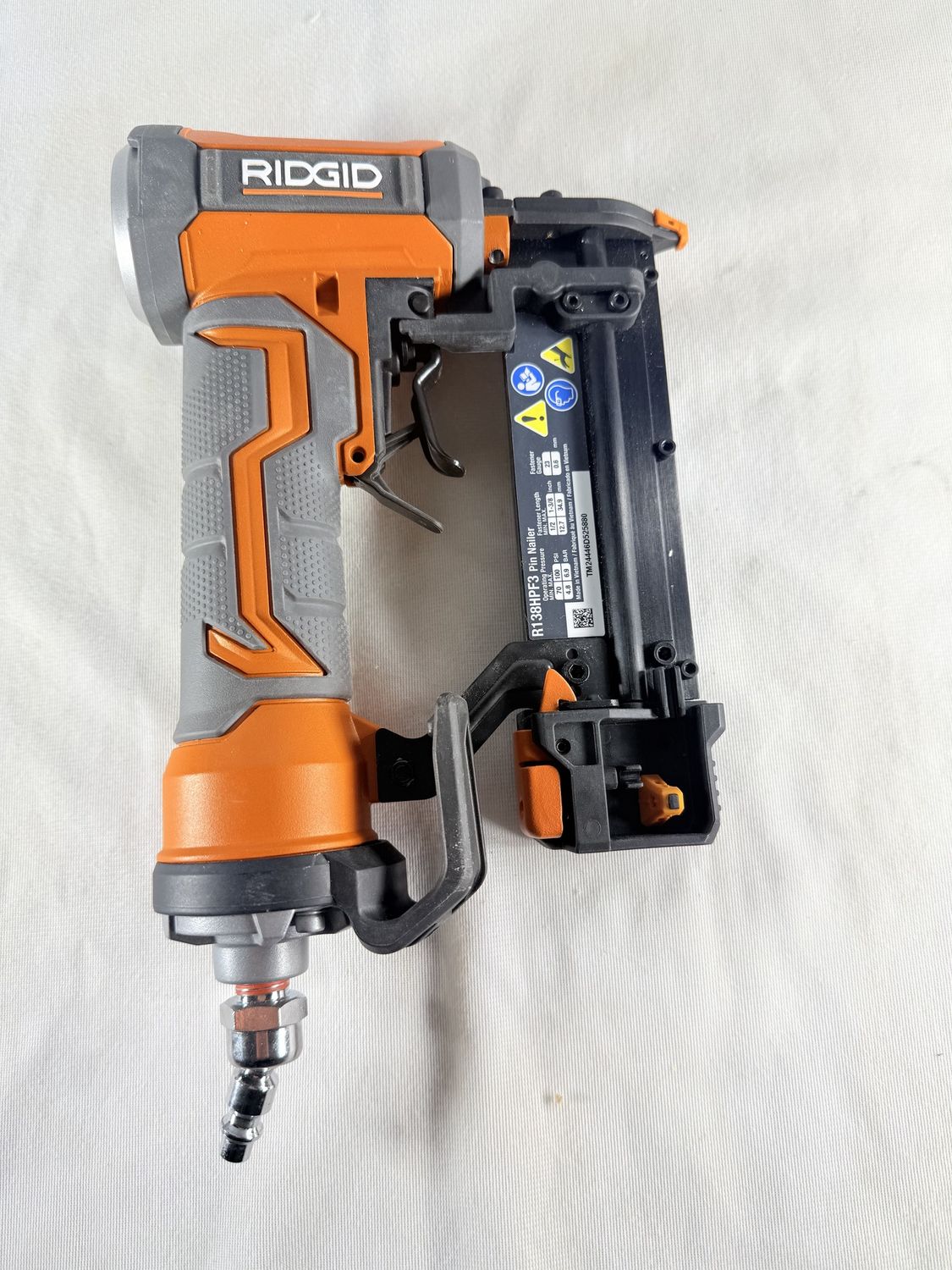 Pneumatic 23-Gauge 1-3/8 in. Headless Pin Nailer with Dry-Fire Lockout