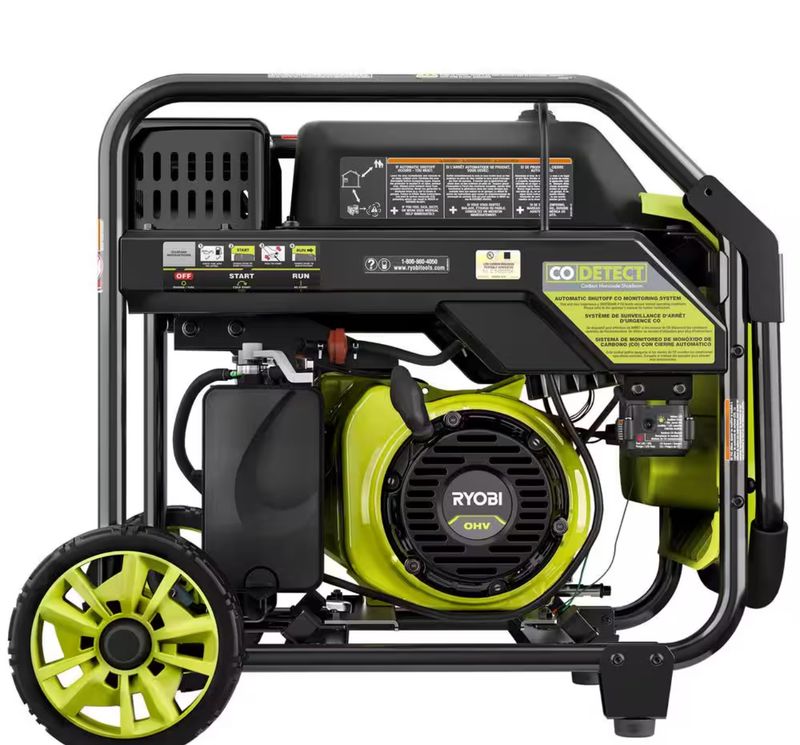 4000-Watt Recoil Start Gasoline Powered Digital Inverter Generator with CO Detect Shutdown Sensor