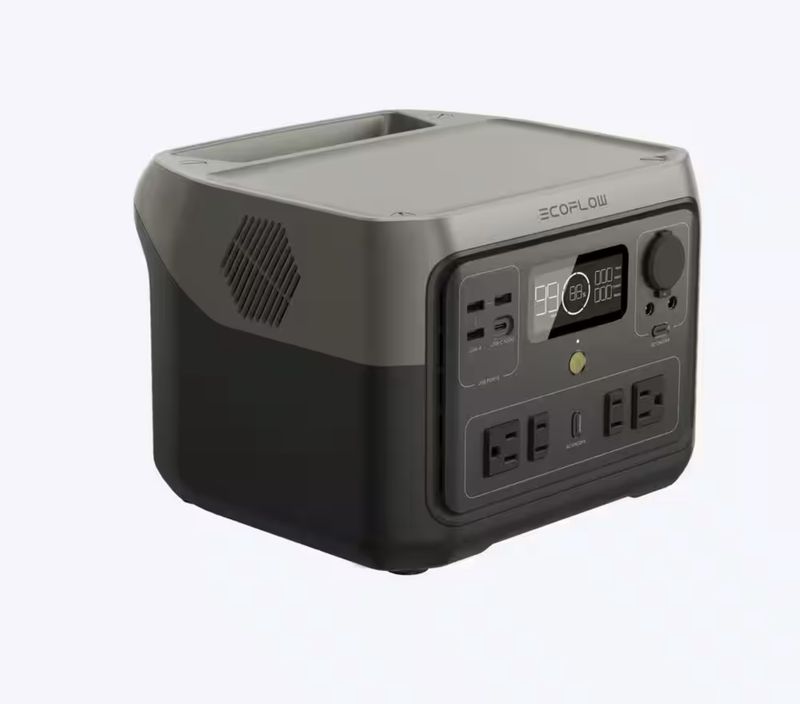 500W Output/1000W Peak Push-Button Start Battery Generator RIVER 2 Max, LFP Battery, Fast Charging for Outdoor, Camping