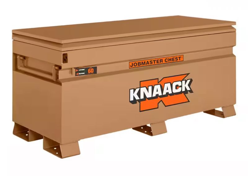 60 in. W x 24 in. L x 28 in. H, Steel Jobsite Tool Storage Chest