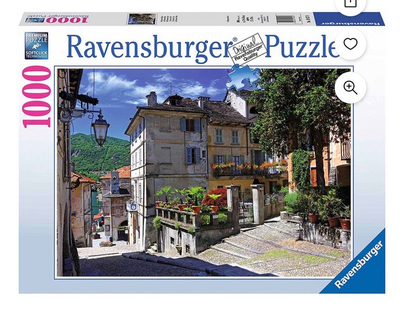 Ravensburger In Piedmont, Italy:  Colorful puzzle design  Constructed with Ravensburger