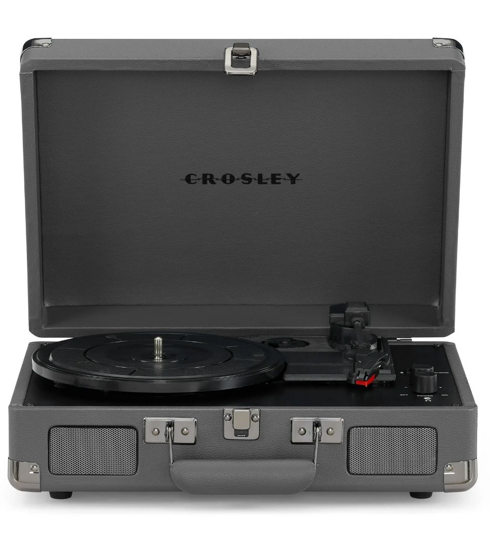 Crosley Cruiser Plus Vinyl Record Player with Speakers and Wireless Bluetooth - Audio Turntables