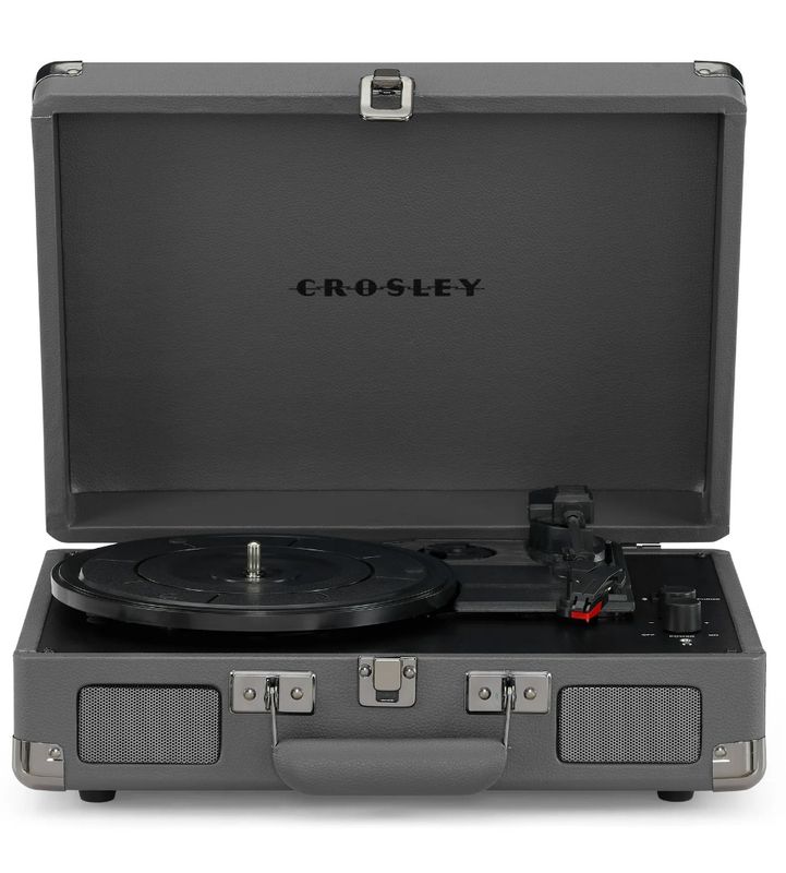 Crosley Cruiser Plus Vinyl Record Player with Speakers and Wireless Bluetooth - Audio Turntables