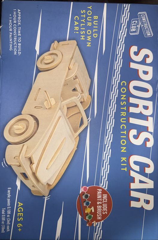 Sports Car Construction Kit &amp; Paint Set