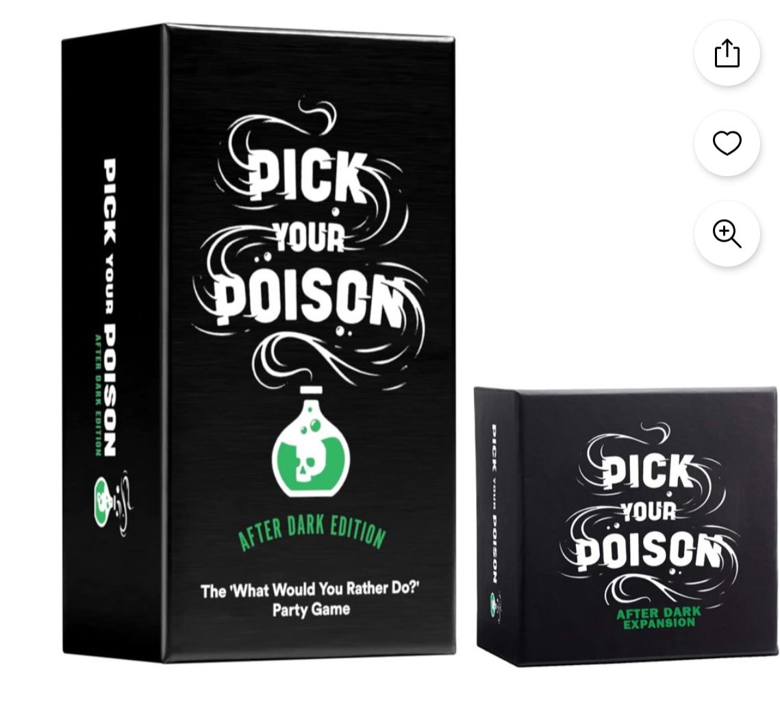 Pick Your Poison Card Game: The What Would You Rather Do? Game - After Dark Edition + Expansion Set