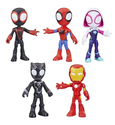 Marvel Spidey and His Amazing Friends, Hero Collection Pack, 5 Action Figures, Stocking Stuffers for Kids