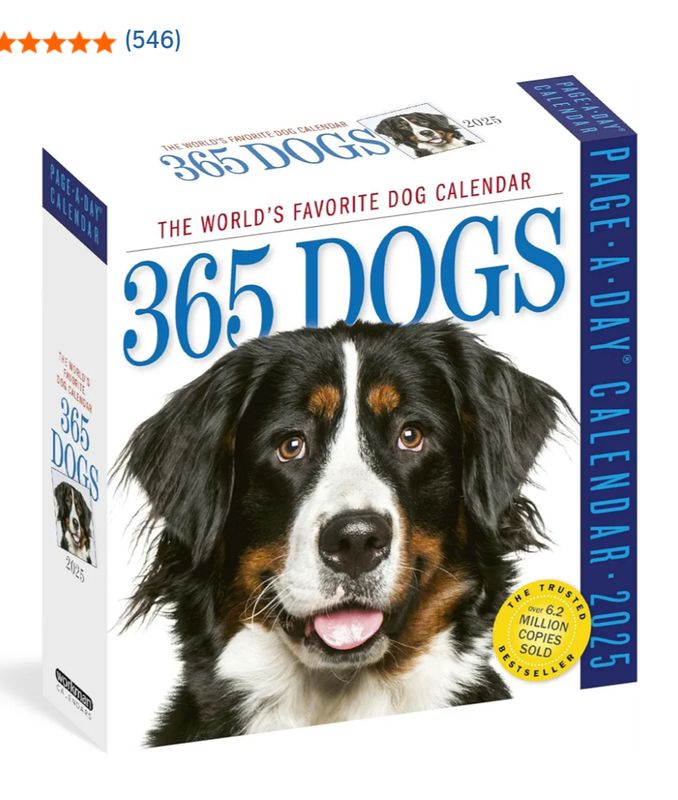 Workman Calendars 365 Dogs Page-A-Day® Calendar 2025: The World's Favorite Dog Calendar