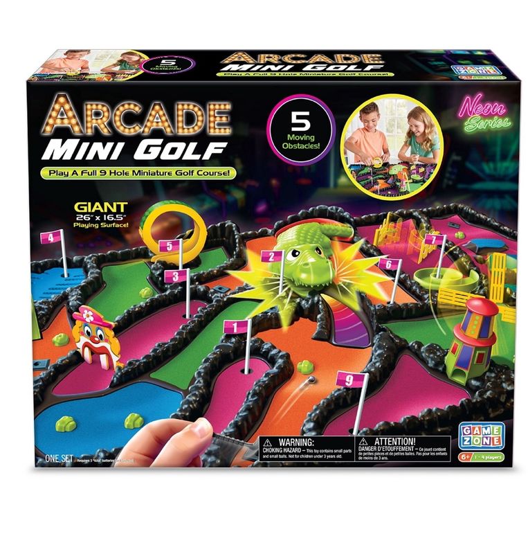 Game Zone Arcade Mini Golf, Interactive Tabletop Multiplayer Game, 6+