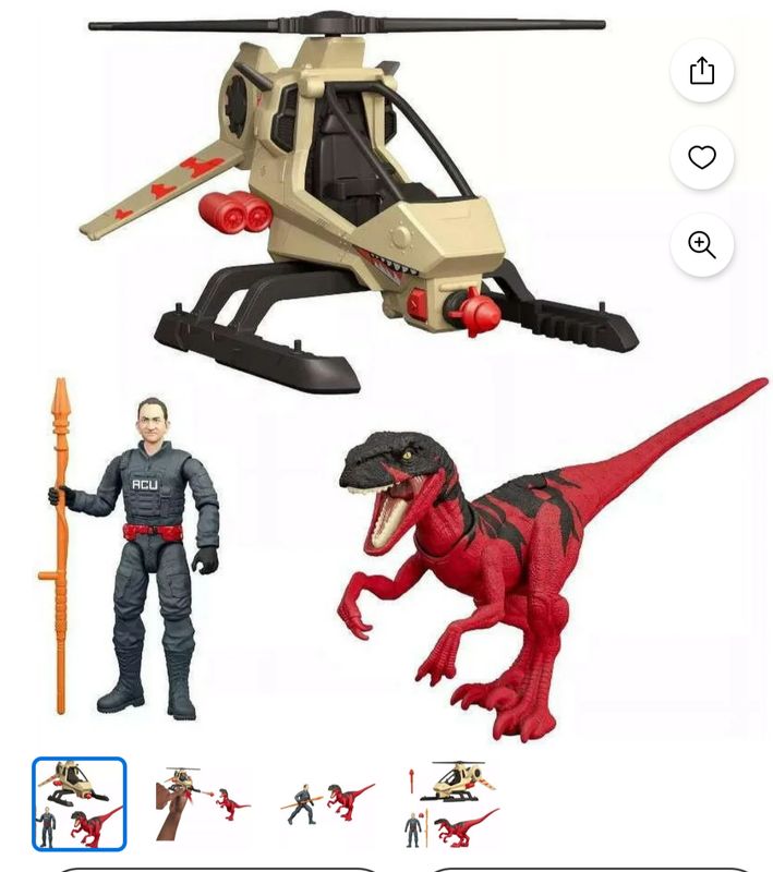 Jurassic World Reimagined Chopper Chase Pack Action Figure Set