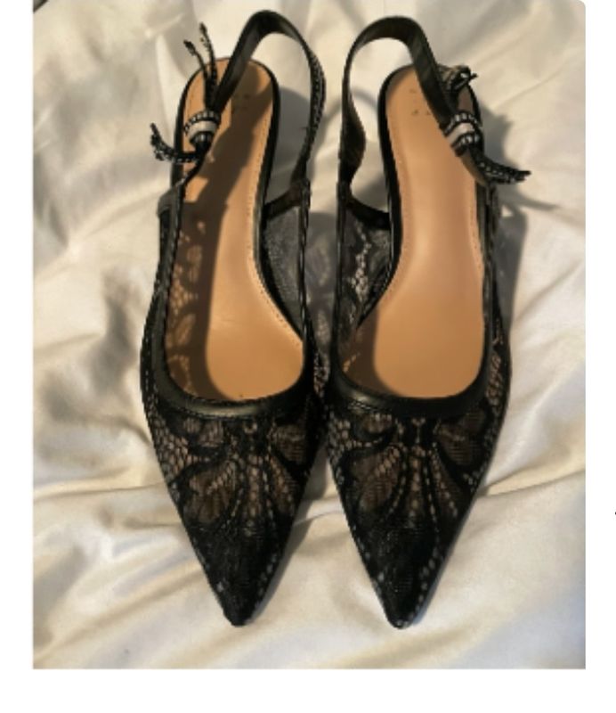 Lace kitten heels a new day